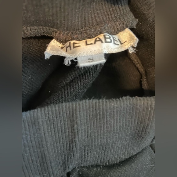 The Label Black Odin Brushed Terry Sweatpants / Joggers in Size XS or S - Picture 4 of 5